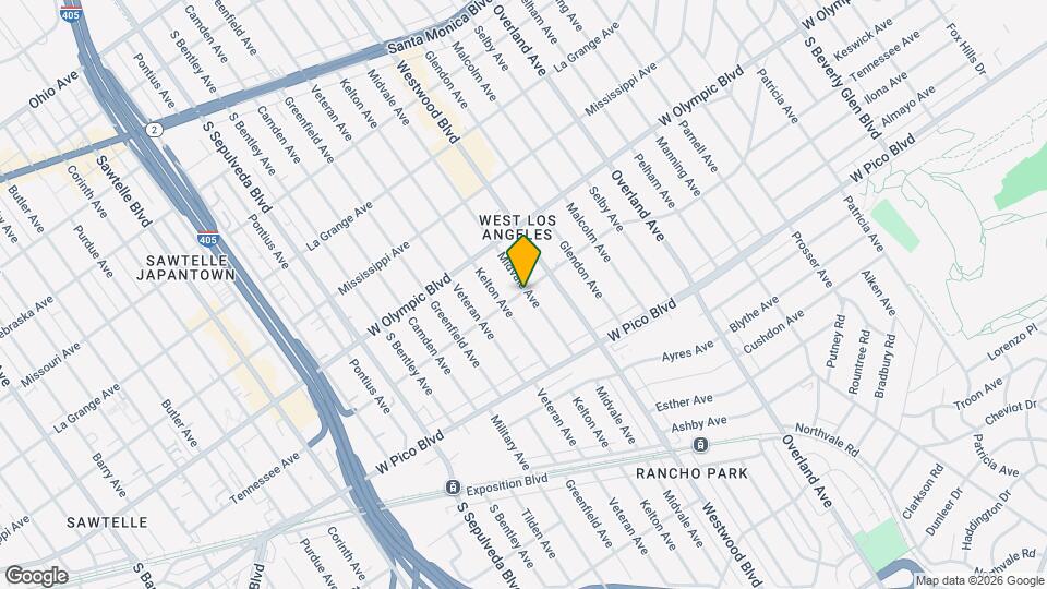 10880 Tennessee Ave Map and Location Details