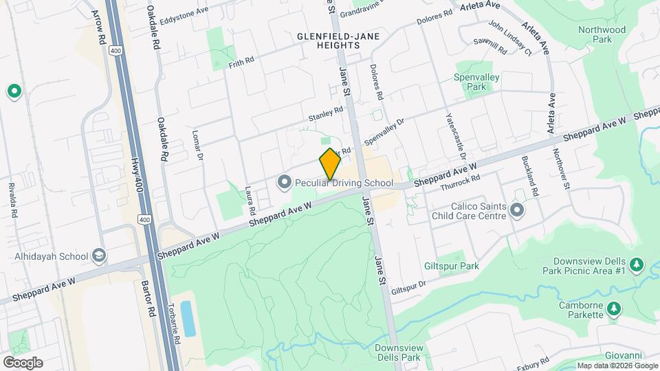 2000 Sheppard Ave W Map and Location Details