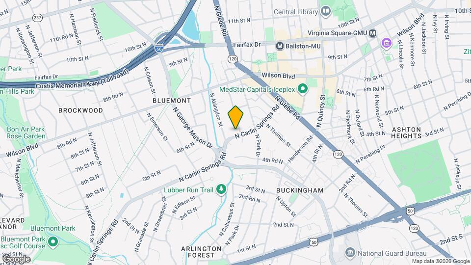 4607 N Carlin Springs Rd, Unit #A Mapa y Detalles de la Ubicación