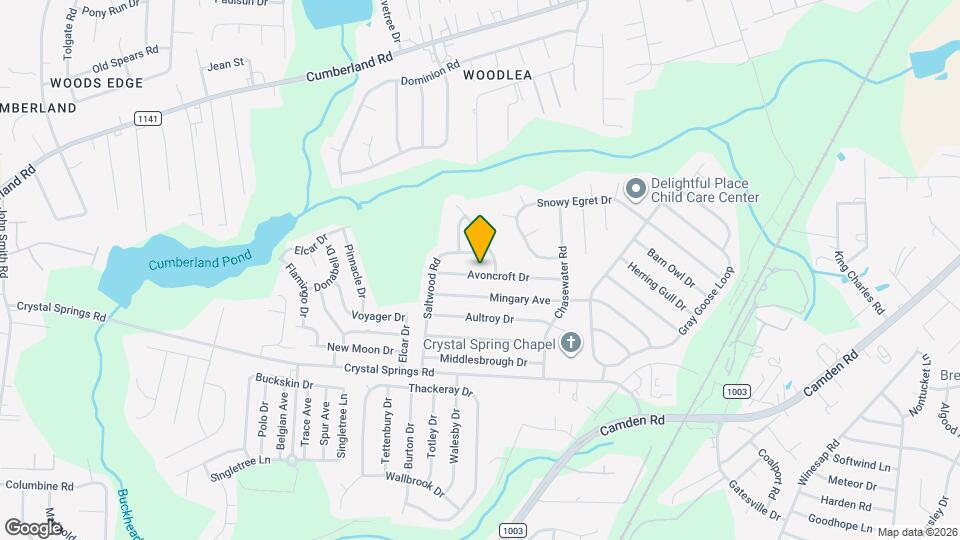 1456 Avoncroft Dr Map and Location Details