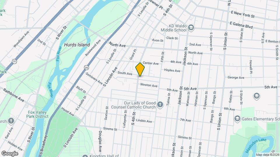 450 S 4th St Map and Location Details