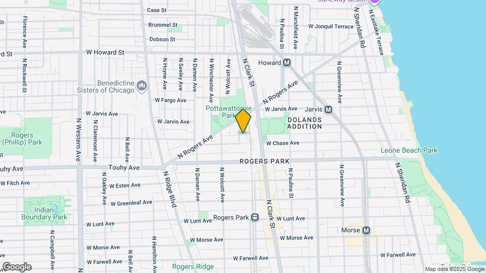 7313 N Honore St Map and Location Details