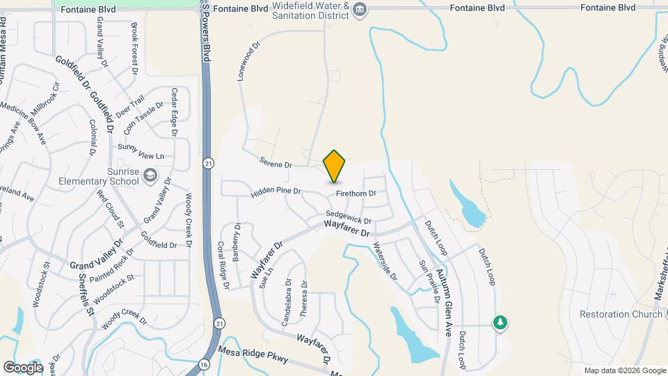 8228 Firethorn Dr Map and Location Details