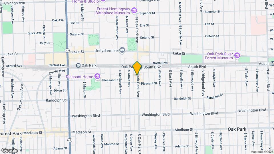 165 S. Oak Park Ave. Mapa y Detalles de la Ubicación