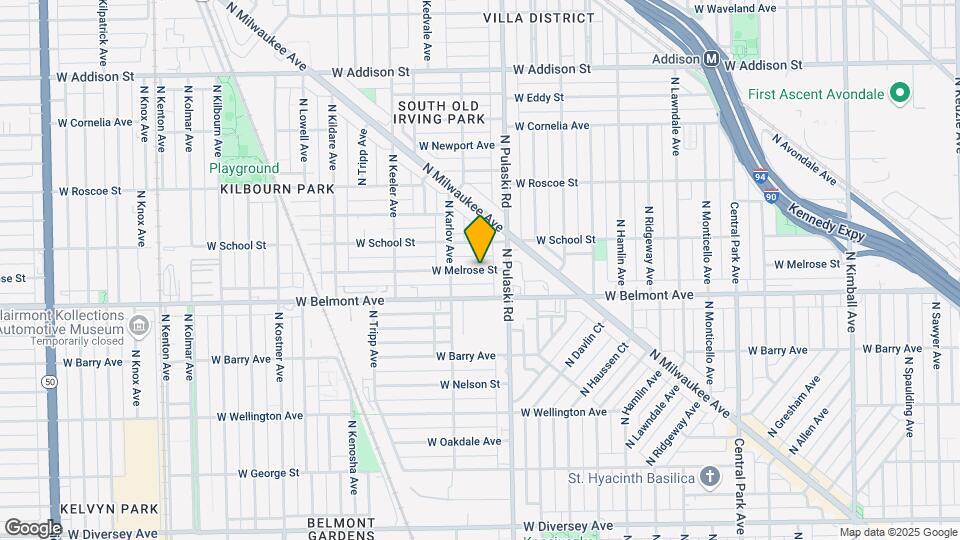4033 W Melrose St Map and Location Details
