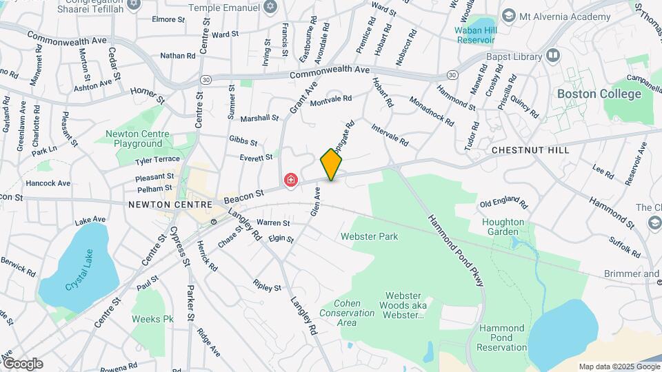 608 Beacon St, Unit 1 Map and Location Details