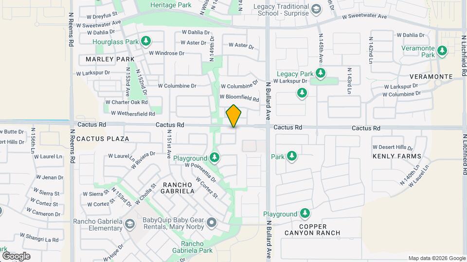 14838 W Shaw Butte Dr Mapa y Detalles de la Ubicación
