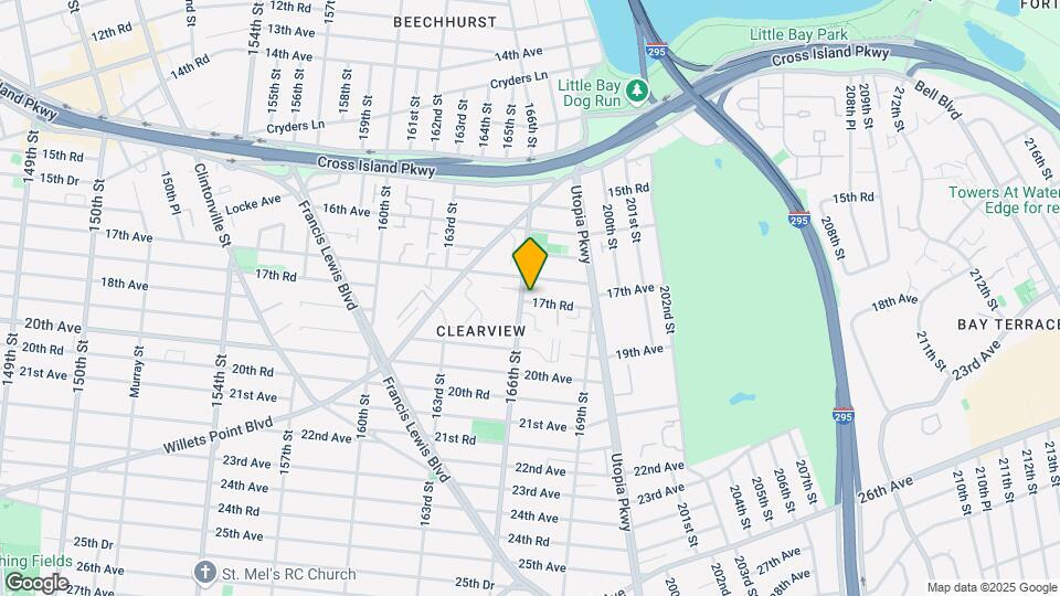 17-17 166th St-Unit -1st FL Map and Location Details