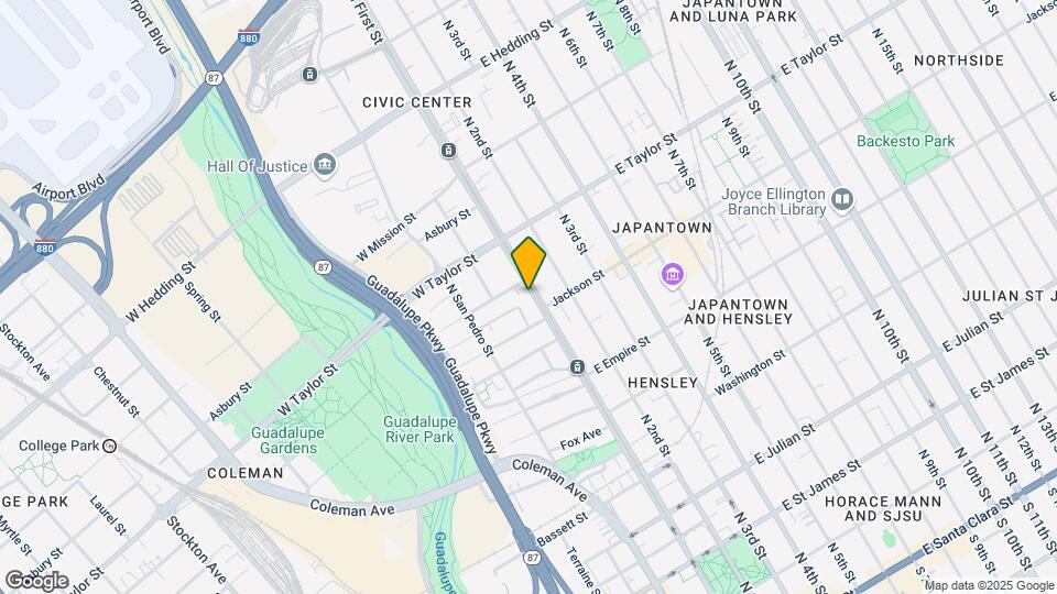 629 N 1st St Mapa y Detalles de la Ubicación