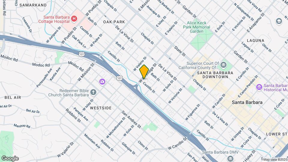 1532 Castillo St Map and Location Details