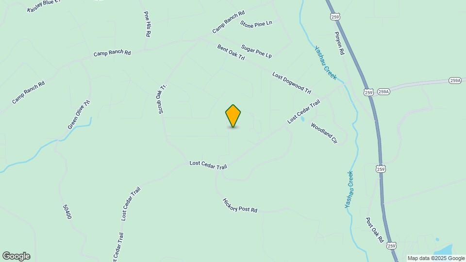 222 Lost Creek Trl Mapa y Detalles de la Ubicación