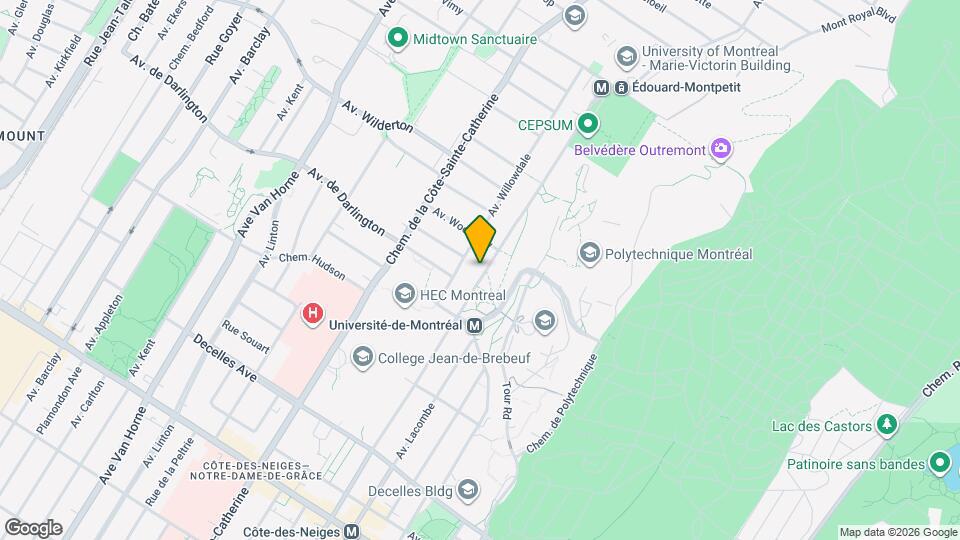 2747 Édouard-Montpetit Boul Map and Location Details