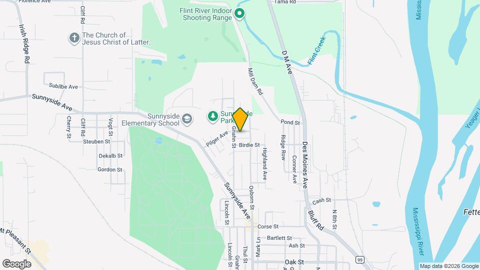 1323 Pearl St Map and Location Details