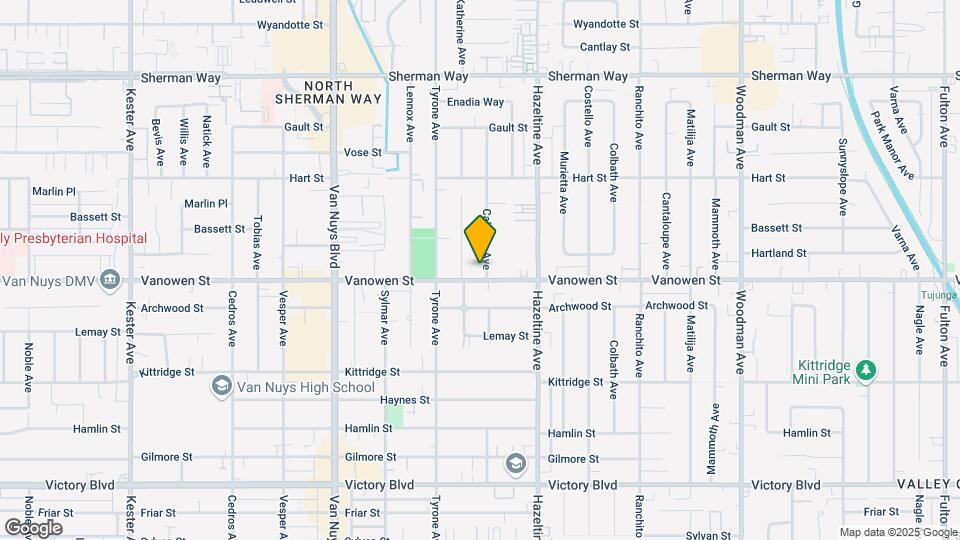14209 Vanowen St Mapa y Detalles de la Ubicación