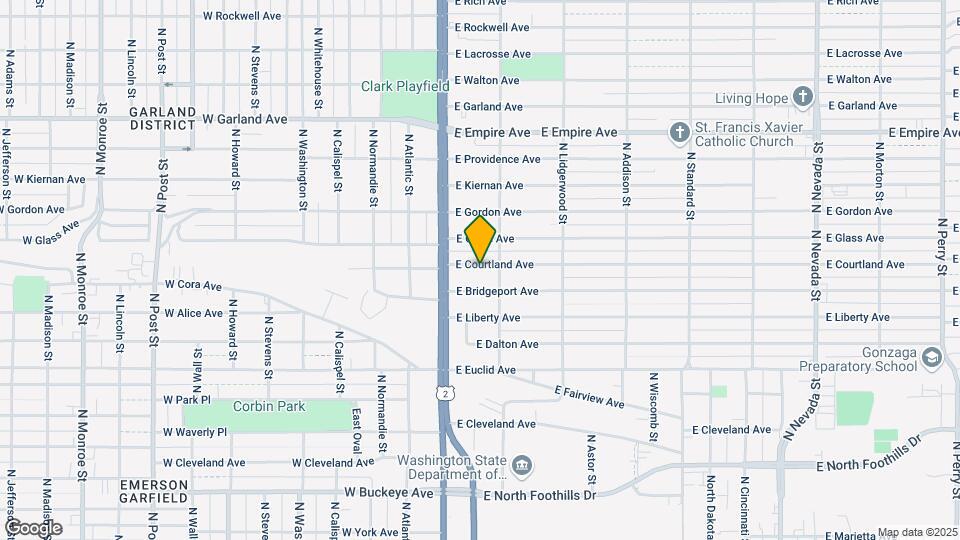 34 E Courtland Ave Map and Location Details