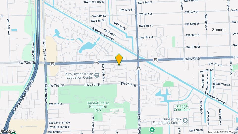 10902 SW 72nd St Map and Location Details