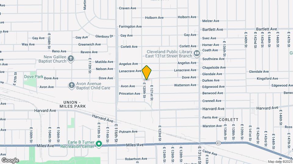 3925 E 120th St Map and Location Details