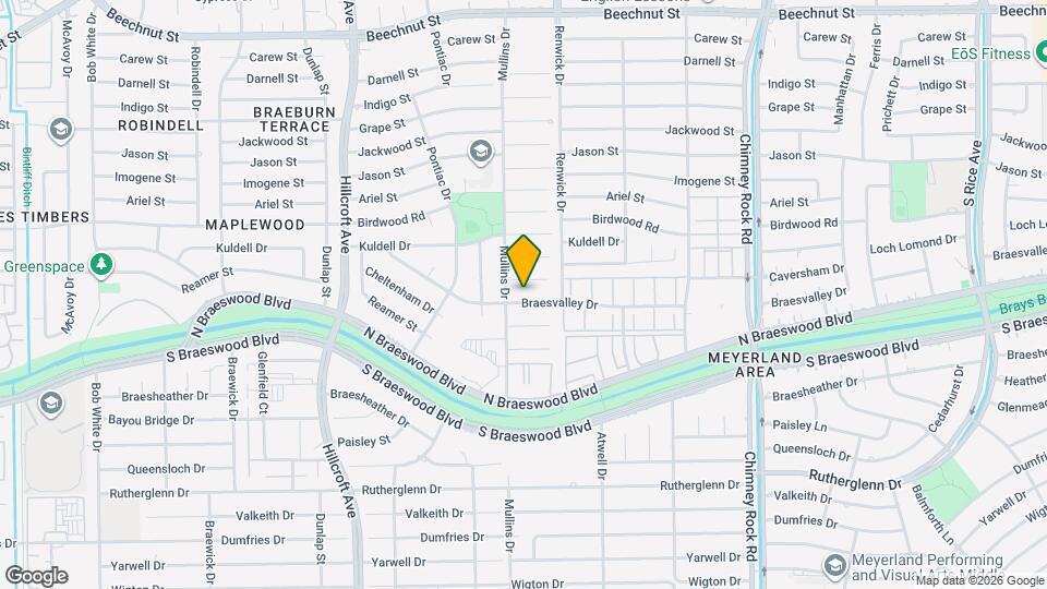 5522 Braesvalley Dr Map and Location Details