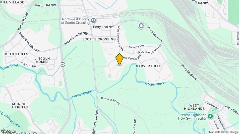 2634 Abner Pl NW Map and Location Details