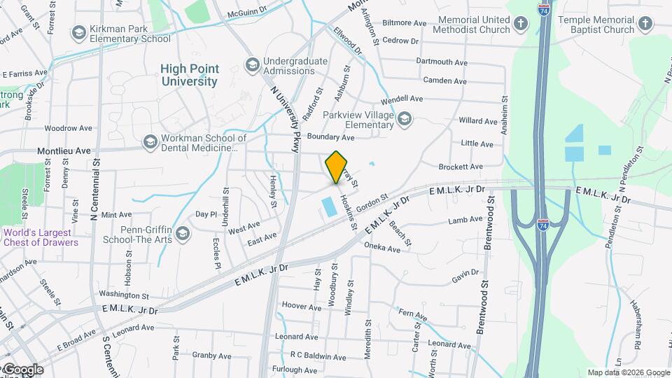 1730 Brooks Ave Map and Location Details