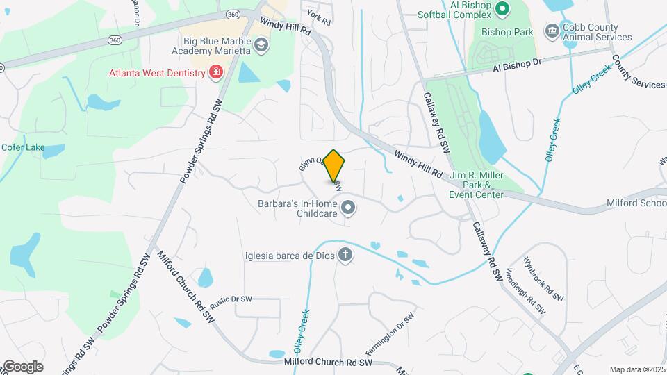 1476 Glynn Oaks Cir SW Map and Location Details