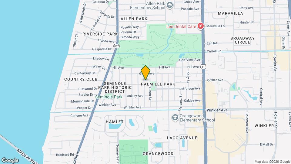 3745 Maxine St Map and Location Details