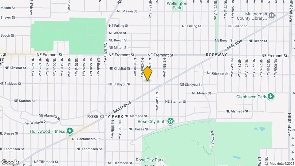 6229 NE Siskiyou St Map and Location Details