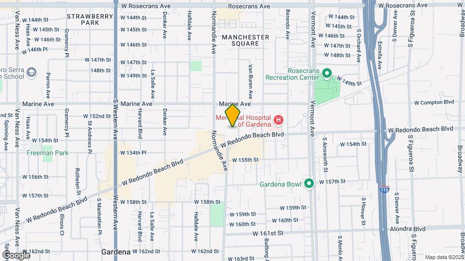 15303 S Raymond Ave Map and Location Details