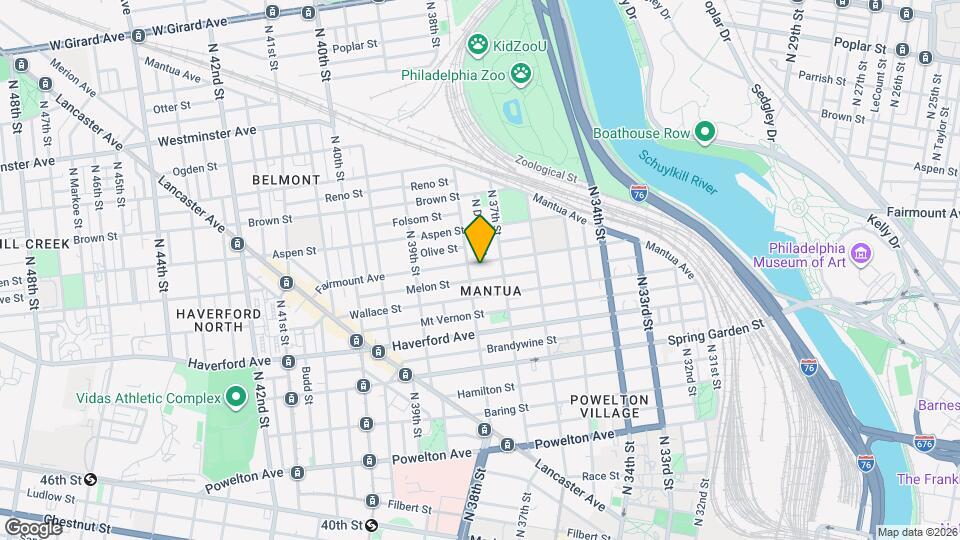 3724 Fairmount Ave, Unit Unit 1 Map and Location Details