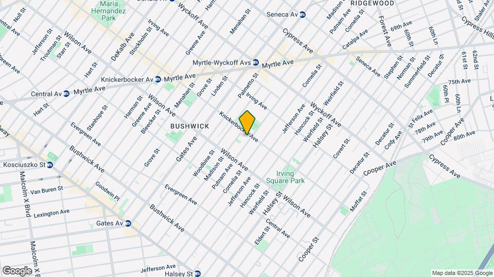 1387 Putnam Ave Mapa y Detalles de la Ubicación