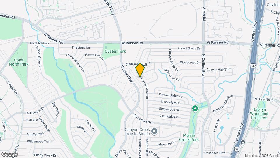 2709 Forest Grove Dr Map and Location Details