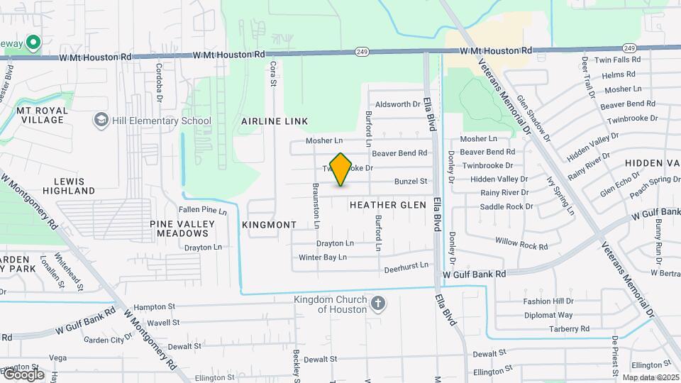 2134 Rainy River Dr Map and Location Details