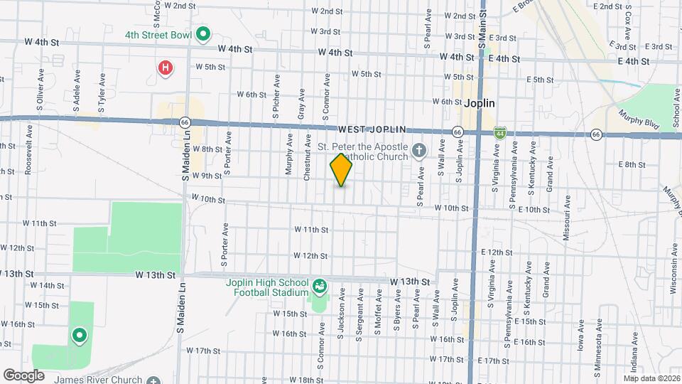 910 S Jackson Ave Map and Location Details
