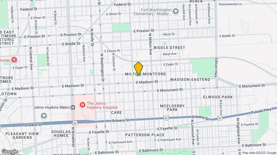 819 N Bradford St Mapa y Detalles de la Ubicación