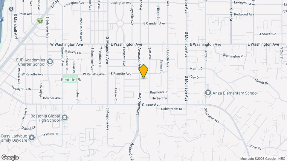 935 Avocado Ave Map and Location Details