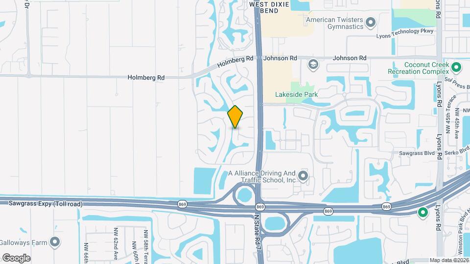 6111 NW 58th Way Mapa y Detalles de la Ubicación