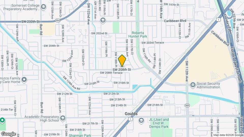 11851 SW 208th St Mapa y Detalles de la Ubicación