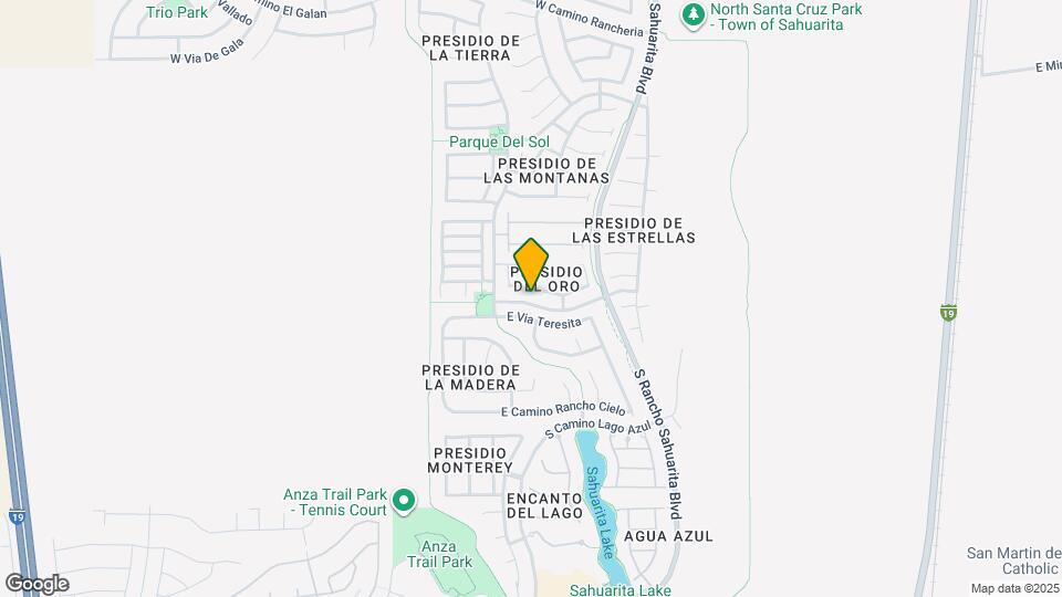 166 E Calle Puente Lindo Map and Location Details