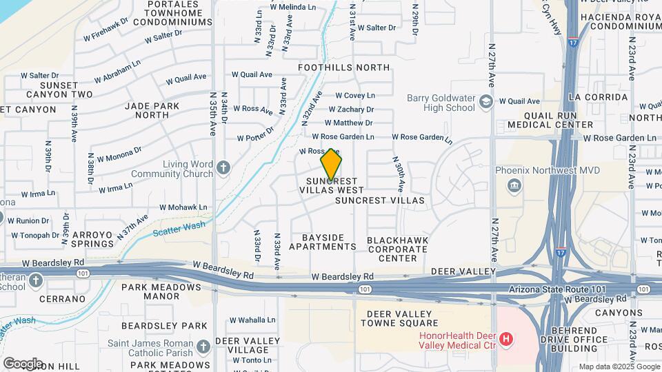 3124 W Mohawk Ln Map and Location Details