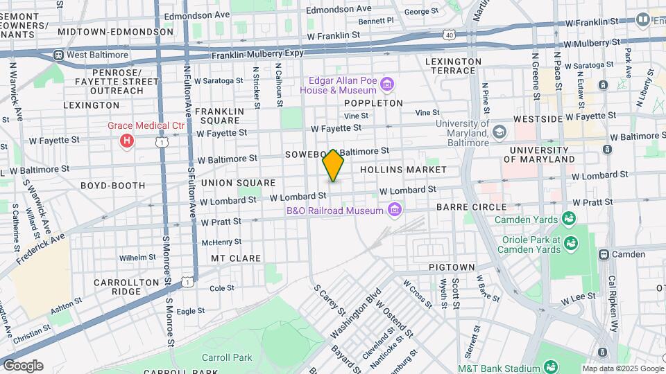 51 S Carrollton Ave Map and Location Details