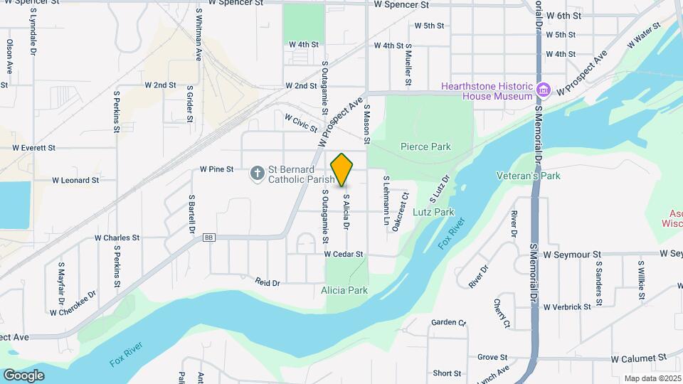 1315 S Alicia Dr Map and Location Details