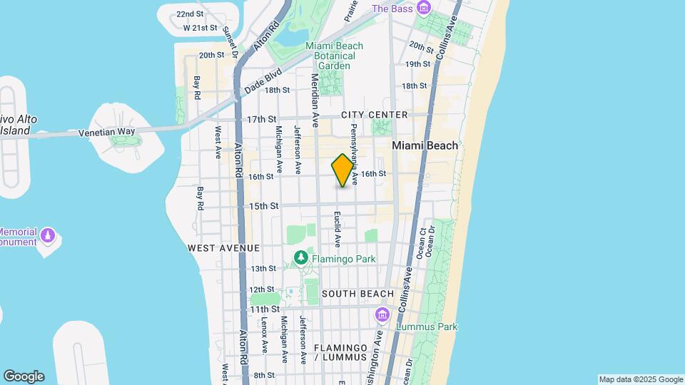1525 Euclid Ave Mapa y Detalles de la Ubicación