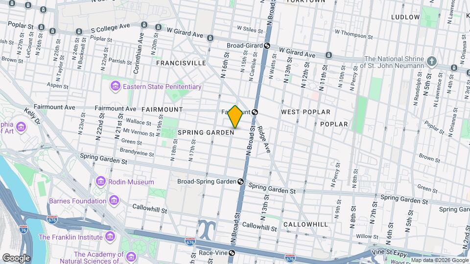 649 N 15th St Map and Location Details