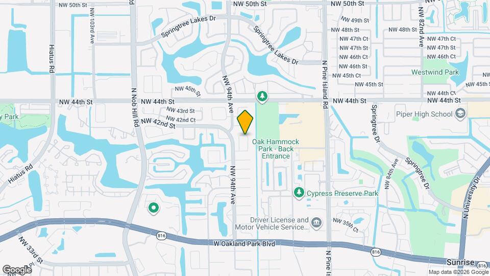 4051 NW 93rd Ave Map and Location Details