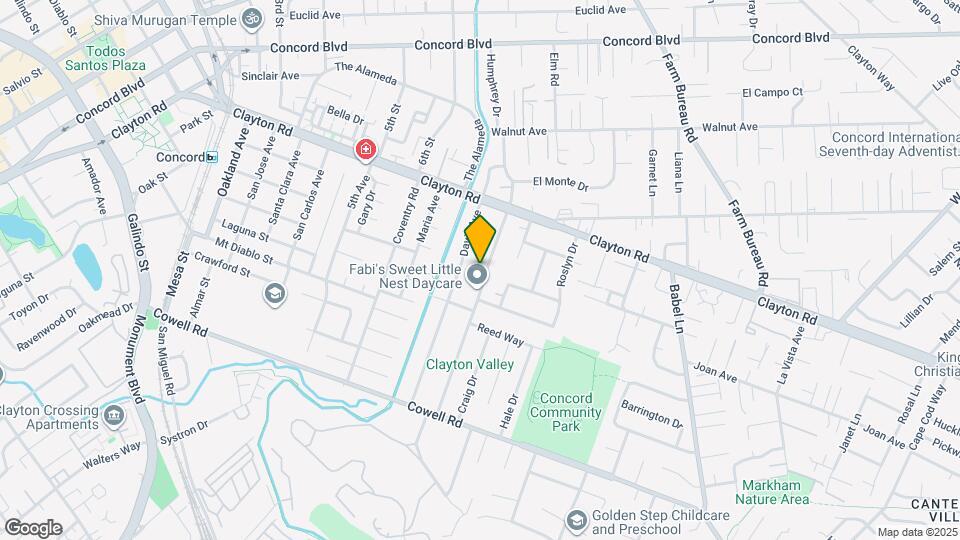 1401 Grove Way Map and Location Details