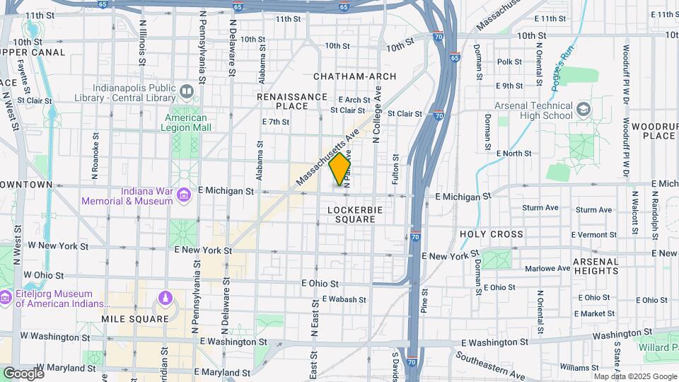 524 E Michigan St Map and Location Details