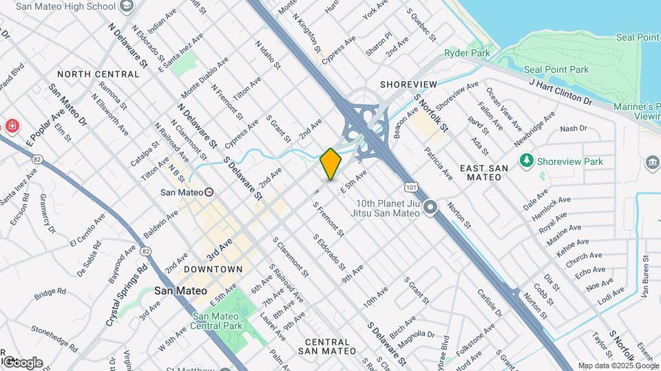 401 S Grant St Map and Location Details