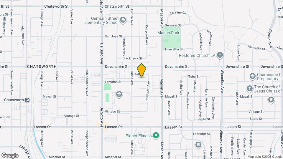 20625 Lemarsh St Map and Location Details