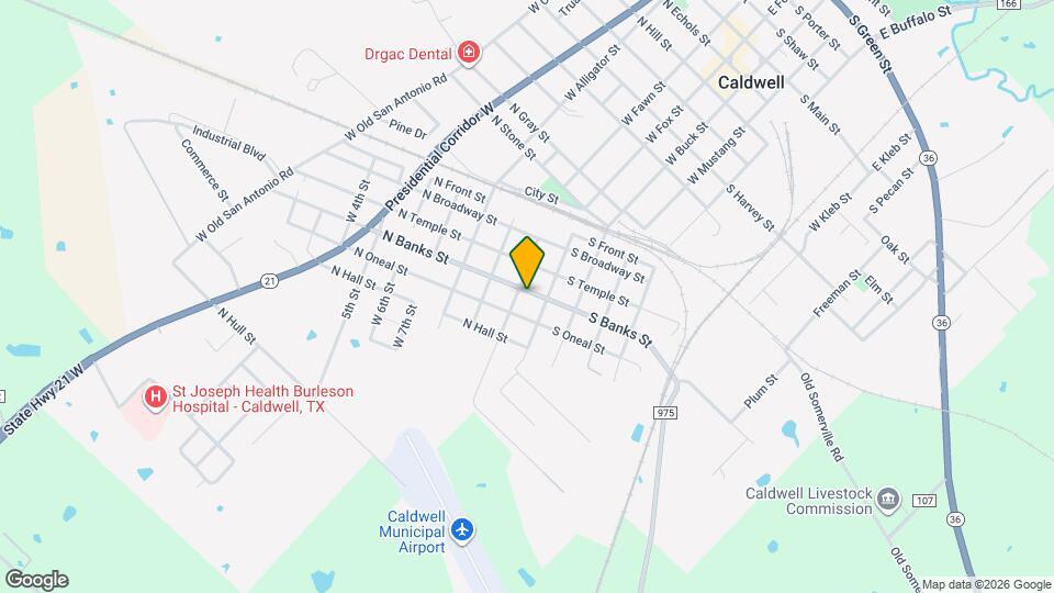 107 N Banks St Map and Location Details