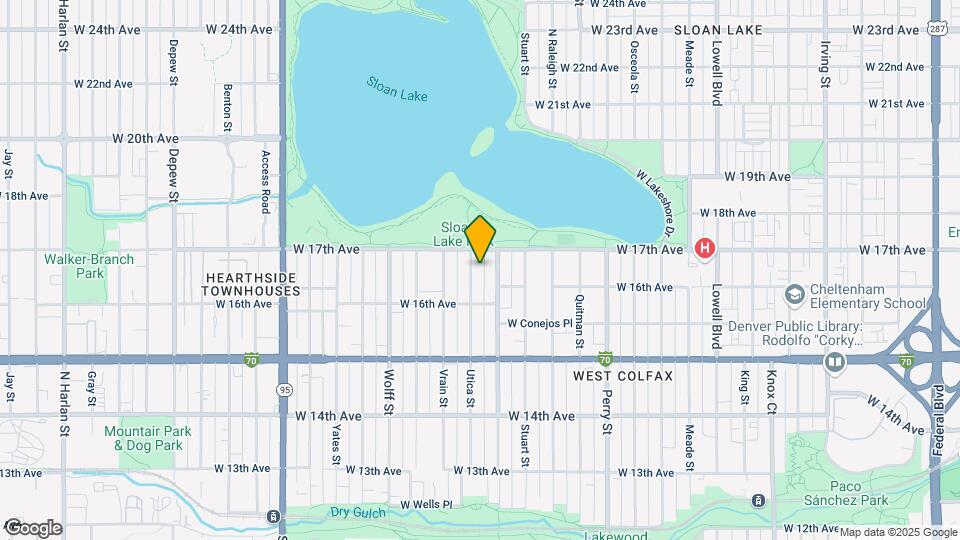 1652 Utica St Map and Location Details